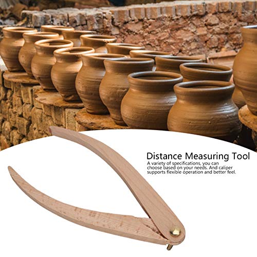 1pcs Caliper Wooden Ruler Positioning Distance Measuring Tool Pottery Tools for Ceramic Measurement(8 inches)