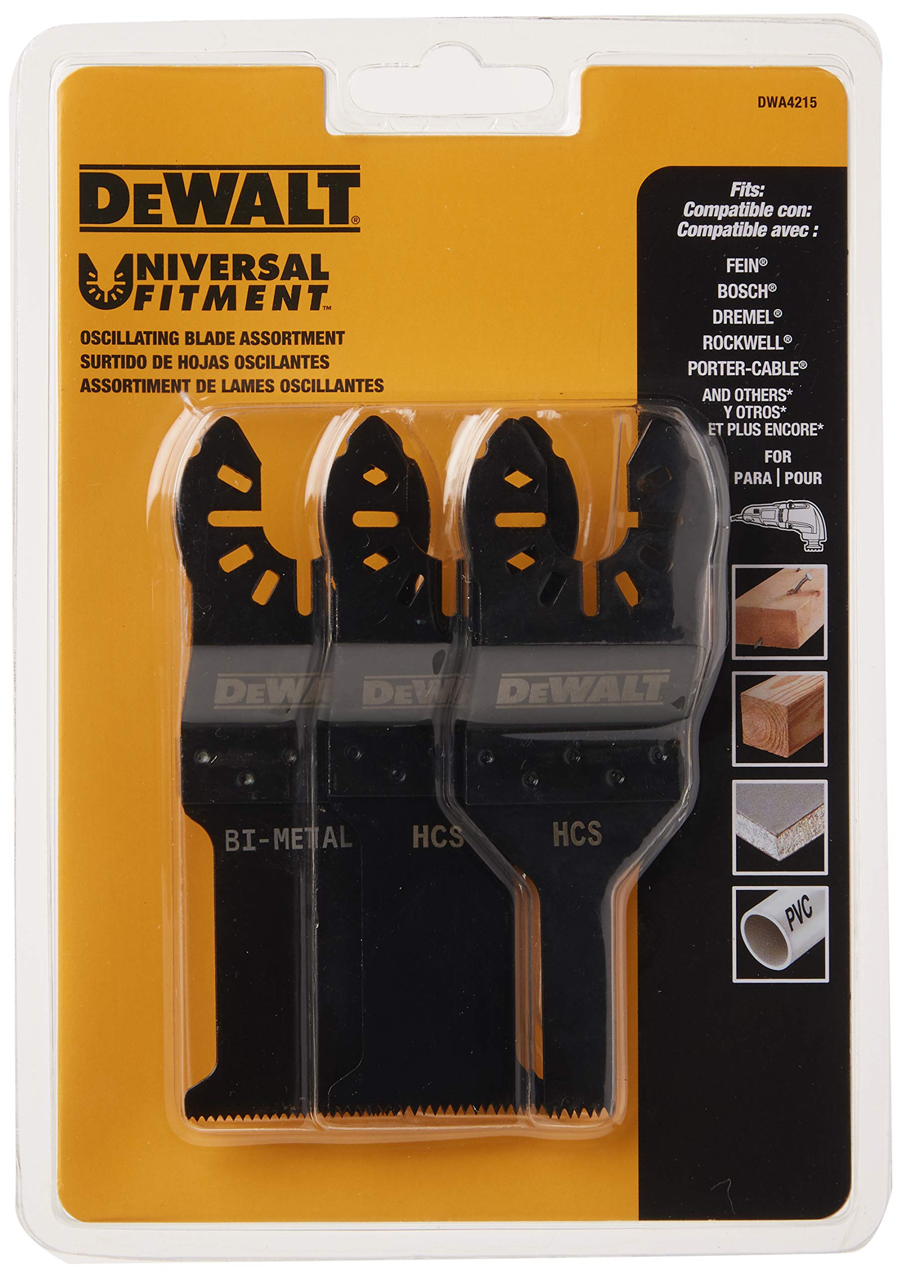 DEWALT 20V Max XR Oscillating Multi-Tool Bundle with Blades (DCS356B + DWA4215)