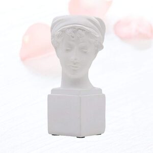 BESPORTBLE White Statue Decor 1pc Ancient Greece White Girl Household Decorative Flower Pots