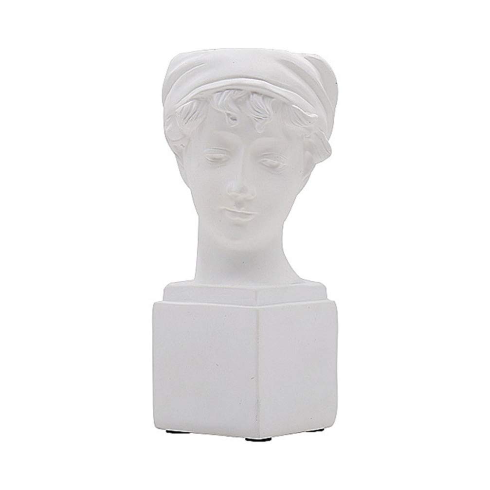 BESPORTBLE White Statue Decor 1pc Ancient Greece White Girl Household Decorative Flower Pots