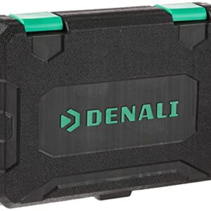 Amazon Brand - Denali 19-Piece 1/2-Inch Drive 6 Point Shallow Impact Socket Set, SAE Size With Carrying Case, 10.2" x 8.5" x 2.4"