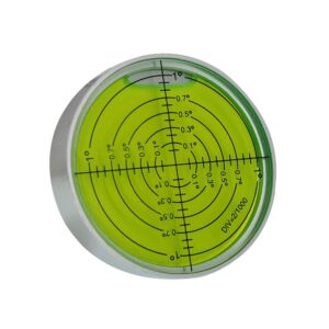 6'/2mm Point high Precision Universal Level Bubble Metal Level Bubble Water Leveler Cross Level Gauge Small Household (Silver Green Magnetic)