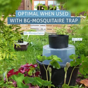 BIOGENTS BG-GAT Yard Protection (Pack of 2) • Non-Electrical Outdoor Mosquito Trap for Egg Laying Asian Tiger and Dengue Mosquitoes • for a pest-Free Patio