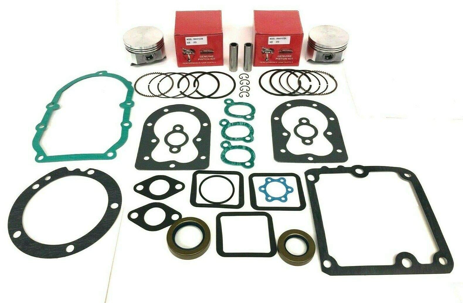 P216 P218 P220 B43 B48 Pistons, Gaskets & Seals Engine Rebuild Kit Fits Onan Engines