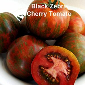 Mixed Seeds! 30+ Black Tomato Seeds, Mix of 9 Varieties, Heirloom Non-GMO, Black Prince, Cherokee Purple, Black Cherry, from USA