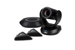 aver vc520 pro2 conferencing camera - enterprise-grade ptz video conferencing system for conference rooms - with full-duplex speakerphone - 1080p - 18x total zoom - ip streaming - professional webcam