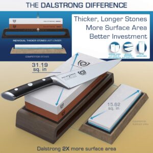 The Dalstrong Gladiator Series Elite 18pc Colossal Knife Set Bundled With The Dalstrong Premium Whetstone Kit - #1000/#600 Grit