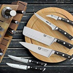 The Dalstrong Gladiator Series Elite 18pc Colossal Knife Set Bundled With The Dalstrong Premium Whetstone Kit - #1000/#600 Grit