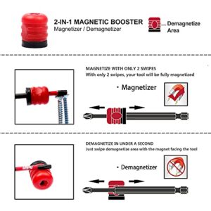 Protorq Long Impact Bit Set, TORX, 6-Inch Length, 6-Piece with 1-Piece magnetizer & demagnetizer