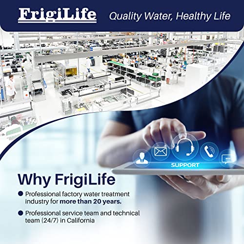 FrigiLife 5 Micron 10" x 2.5" String Wound Sediment Water Filter Cartridge for Well filter Universal Replacement with Any 10 inch RO Unit, WP-5, CFS110, Aqua-Pure AP110, WP-5, Culligan P5,(Pack of 4)