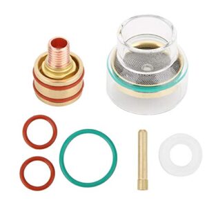 TFM53NCN TIG Welding Kit TIG Torch Welding Torch Glass Cup Collet for WP9 WP20 TIG Welding Equipment(2.4mm)