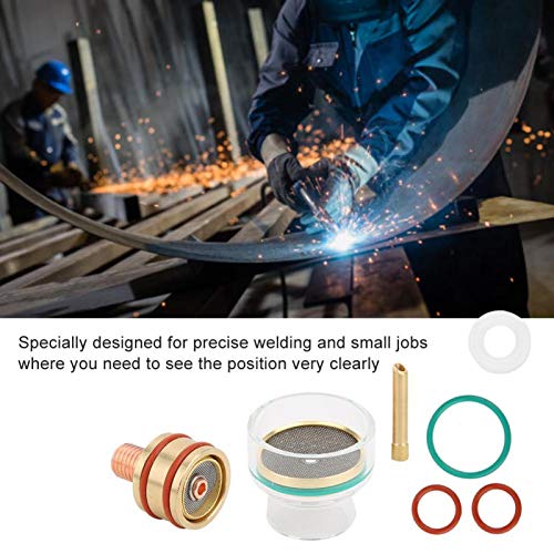 TFM53NCN TIG Welding Kit TIG Torch Welding Torch Glass Cup Collet for WP9 WP20 TIG Welding Equipment(2.4mm)