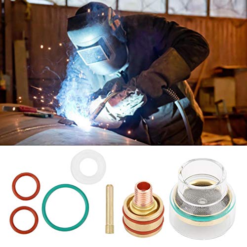 TFM53NCN TIG Welding Kit TIG Torch Welding Torch Glass Cup Collet for WP9 WP20 TIG Welding Equipment(2.4mm)