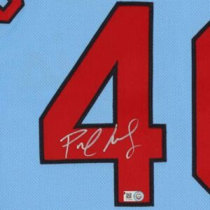 Framed Paul Goldschmidt St. Louis Cardinals Autographed Powder Blue Nike Authentic Jersey - Autographed MLB Jerseys