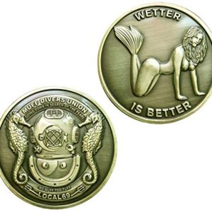 Wetter is Better Good Luck Heads Tails Challenge Coin Sexy Bikini Pin Up Girl's Commemorative Coin Collection Coins