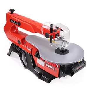 xtremepowerus 16-inch scroll saw 400-1650 spm variable speed scroll saw machine,red