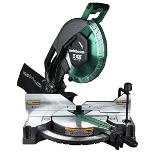 metabo hpt 12-inch compound miter saw | xact cut led shadow line system | dual bevel | c12fdhb