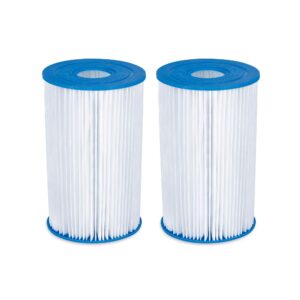 Summer Waves P57000302 Replacement Type B Swimming Pool and Hot Tub Spa Cartridge with Heavy Duty Ultimate Filtration Paper (6 Pack)