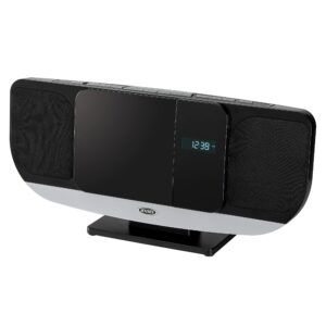 jensen jbs-215 bluetooth wall-mountable music system with cd player and fm radio, jbs-215