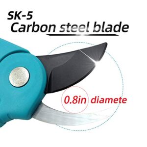 Pruning Shears for Gardening 8”Stainless Steel Gardening Hand Pruner, Bypass Pruning Shears Steel Blades with Adjustable Up to 5/8" Cut, Non-stick Coating