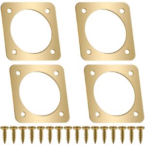 4 pieces metal bird house guard with copper portal bird house replacement for eastern bluebird houses (1 1/8 inch inner diameter)