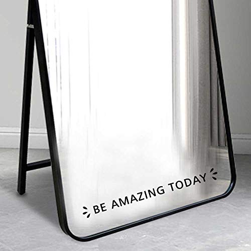 Be Amazing Today Vinyl Mirror Decor Mirror Motivation Vinyl Wall Decal 13x1.3inch