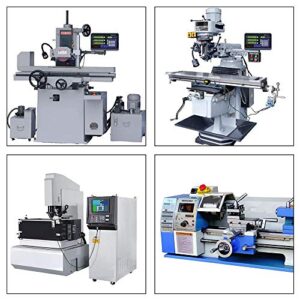 TOAUTO Digital Readout 2 Axis 3 Axis DRO Display Linear Scale 100~1000mm Precision 5um for Bridgeport/Knee Milling Lathe EDM Mill Machine (DRO-2Axis)