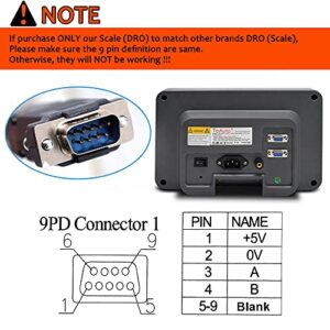 TOAUTO Digital Readout 2 Axis 3 Axis DRO Display Linear Scale 100~1000mm Precision 5um for Bridgeport/Knee Milling Lathe EDM Mill Machine (DRO-2Axis)