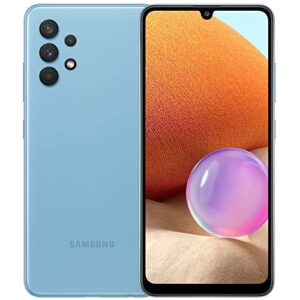 samsung galaxy a32 4g volte unlocked 128gb quad camera (lte latin/at&t/metropcs/tmobile europe) 6.4" (not for verizon/boost) international version sm-a325m/ds (awesome blue)