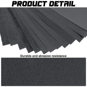 56 Pieces Sandpapers 60 to 2000 Assorted Grit Dry Wet Abrasive Sandpaper 9 x 11 Inches Waterproof Sanding Paper Sheets for Metal Sanding Wood Furniture Finishing Automotive Polishing