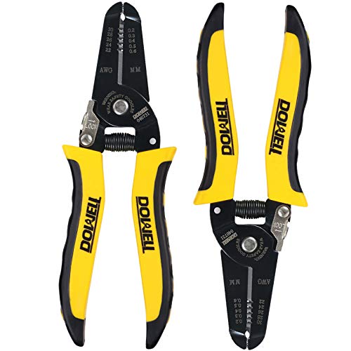 DOWELL 22-30 AWG Wire Stripping Tool Wire Stripper Cutter Pliers Tool Multi-Function Hand Tool for Electrician 2-Piece