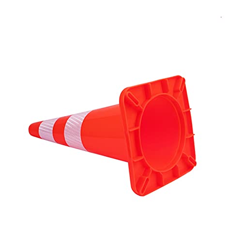 [ 12 Pack ] 28" Traffic Cones Plastic Road Cone PVC Safety Road Parking Cones Weighted Hazard Cones Construction Cones Orange Parking Barrier Safety Cones Field Marker Cones Traffic Cones (12)
