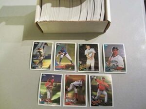 2010 topps chrome baseball card complete set 220 cards