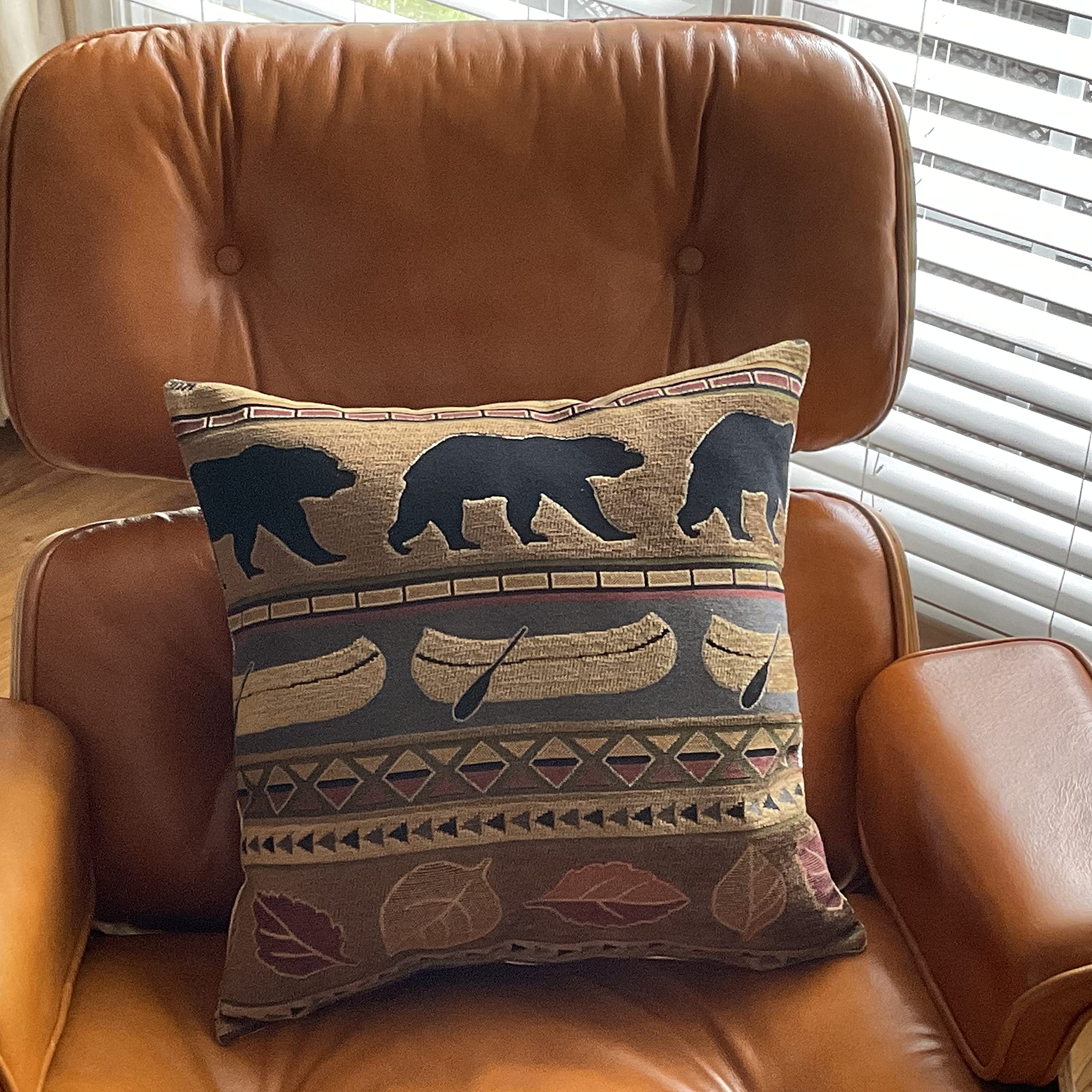 Headrest Cover 'ELK’ for chair cover, protector pad, RV's, sofas, loveseats, office chair, headrest cover recliners, theater chair, log cabin, slipcovers, furniture protectors. 17x26 By: Bittlemen Co.