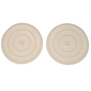 Handy Housewares Rubber Flat Suction Sink Stopper 2pc Set - Fits Most Standard Sink, Tub & Shower Drains (1 Set (2 Stoppers))