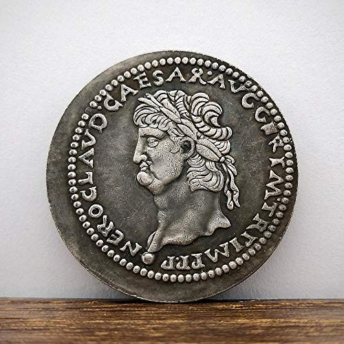 Ancient Roman King Silver Coin Silver Dollar Roman King Nero CLAVDIVS Coin Antique Coin Collection Process Substitutes for Exquisite Handicraft Currencies