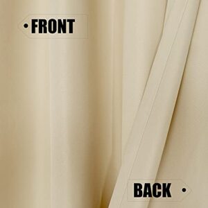 BONZER Waterproof Outdoor Curtains for Patio, Premium Thick Privacy Weatherproof Grommet Outside Curtains for Porch, Pergola, Cabana, 1 Panel, 54W x 84L inch, Cream