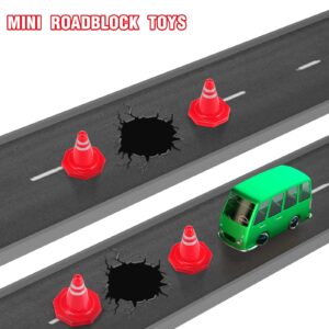 TOYANDONA 20pcs Miniature Plastic Traffic Cones Sport Training Roadblock Cone Mini Traffic Signs