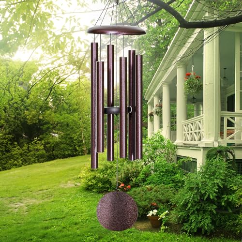 FDOCOI Wind Chimes for Outside Deep Tone,38'' Large Memorial Wind Chimes Outdoor,Sympathy Wind Chimes Gifts for mom/Grandma,Balcony,Garden Décor,Bronze