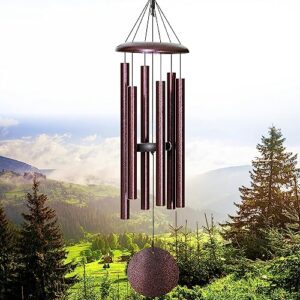 FDOCOI Wind Chimes for Outside Deep Tone,38'' Large Memorial Wind Chimes Outdoor,Sympathy Wind Chimes Gifts for mom/Grandma,Balcony,Garden Décor,Bronze