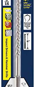 Bosch 3/16 In. X 6 In. Hex Shank Hammer Drill Masonry Bit LBHX003