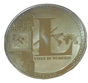 ygs gold plated commemorative litecoin collectible golden iron miner coin one item wrandom color and design