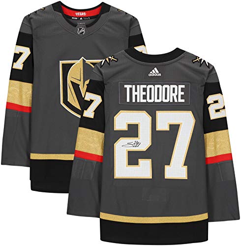 Shea Theodore Vegas Golden Knights Autographed Black Adidas Authentic Jersey - Autographed NHL Jerseys