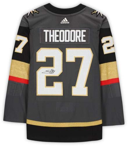 Shea Theodore Vegas Golden Knights Autographed Black Adidas Authentic Jersey - Autographed NHL Jerseys