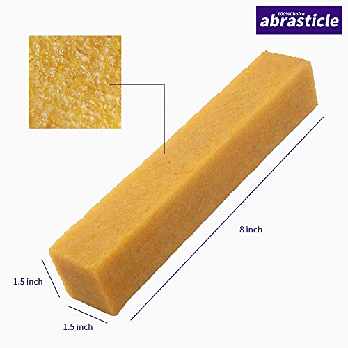 1-1/2" x 1-1/2" x 8" Inch Abrasive Cleaning Eraser Stick, Must Have" Accessory for Sanding Belts & Discs Sandpaper Rough Tape, Skateboard and Shoes, Woodworking Shop Tools for Sanding Perfection