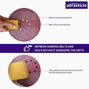 1-1/2" x 1-1/2" x 8" Inch Abrasive Cleaning Eraser Stick, Must Have" Accessory for Sanding Belts & Discs Sandpaper Rough Tape, Skateboard and Shoes, Woodworking Shop Tools for Sanding Perfection