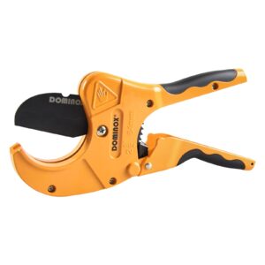 dominox 2-1/2'' o.d. dm-317-64 pipe cutter, professional cutting pex, pvc, and ppr pipe, etc, sk5 blade and aluminum alloy body, one-hand rapid cutting tool for the pipe
