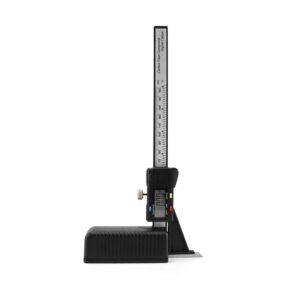qwork height gauge measuring tools, 0-150mm digital display height aperture caliper gauge with magnetic self standing feet base, 1 pack