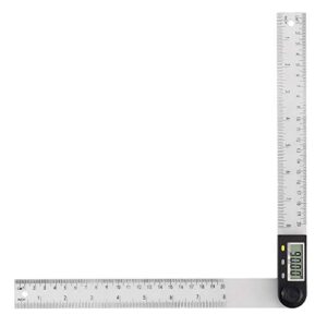 COLFULINE Digital Level Protractor 8 Inch, Angle Finder 360° Measuring Range,Plastic Angle Finder Ruler LCD Display for Woodworking, Construction, Repairing