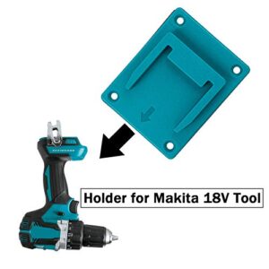 5 Packs Tool Holder Dock Mount for Makita 18V Li-ion Drill Tools Holder, Hanger(lot of 5,cyan-blue)